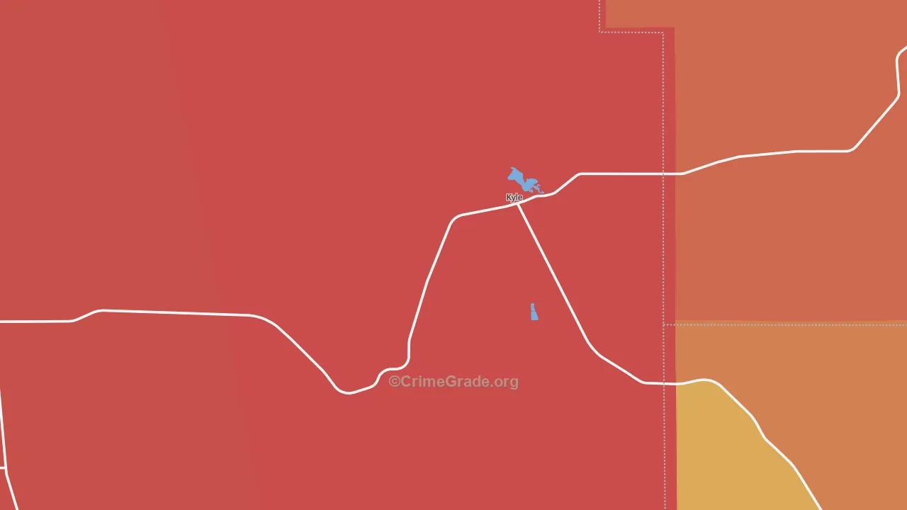 Kyle, SD Map of Assault Rates