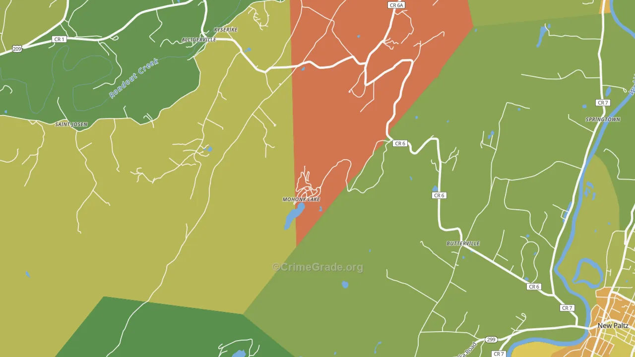 Kyserike, NY Map of Assault Rates