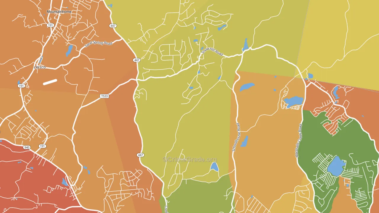 La Anna, PA Map of Assault Rates
