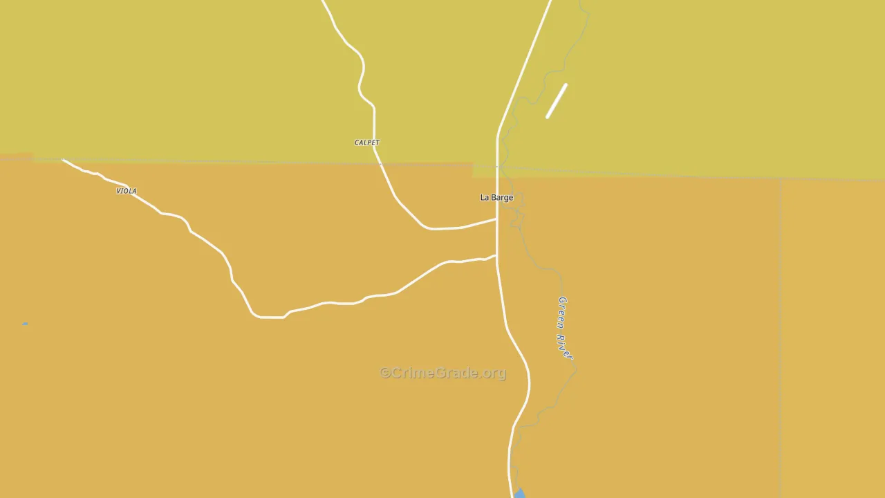 La Barge, WY Map of Assault Rates