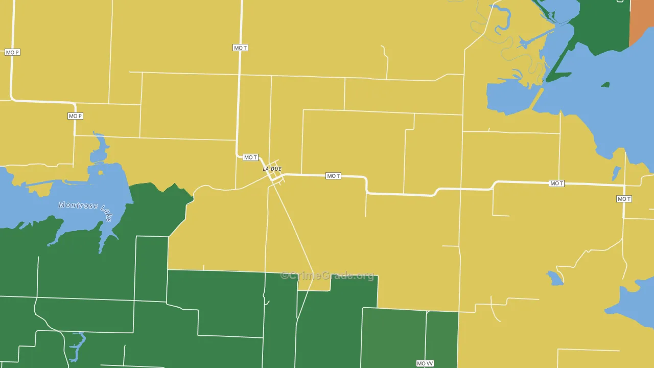 La Due, MO Map of Assault Rates