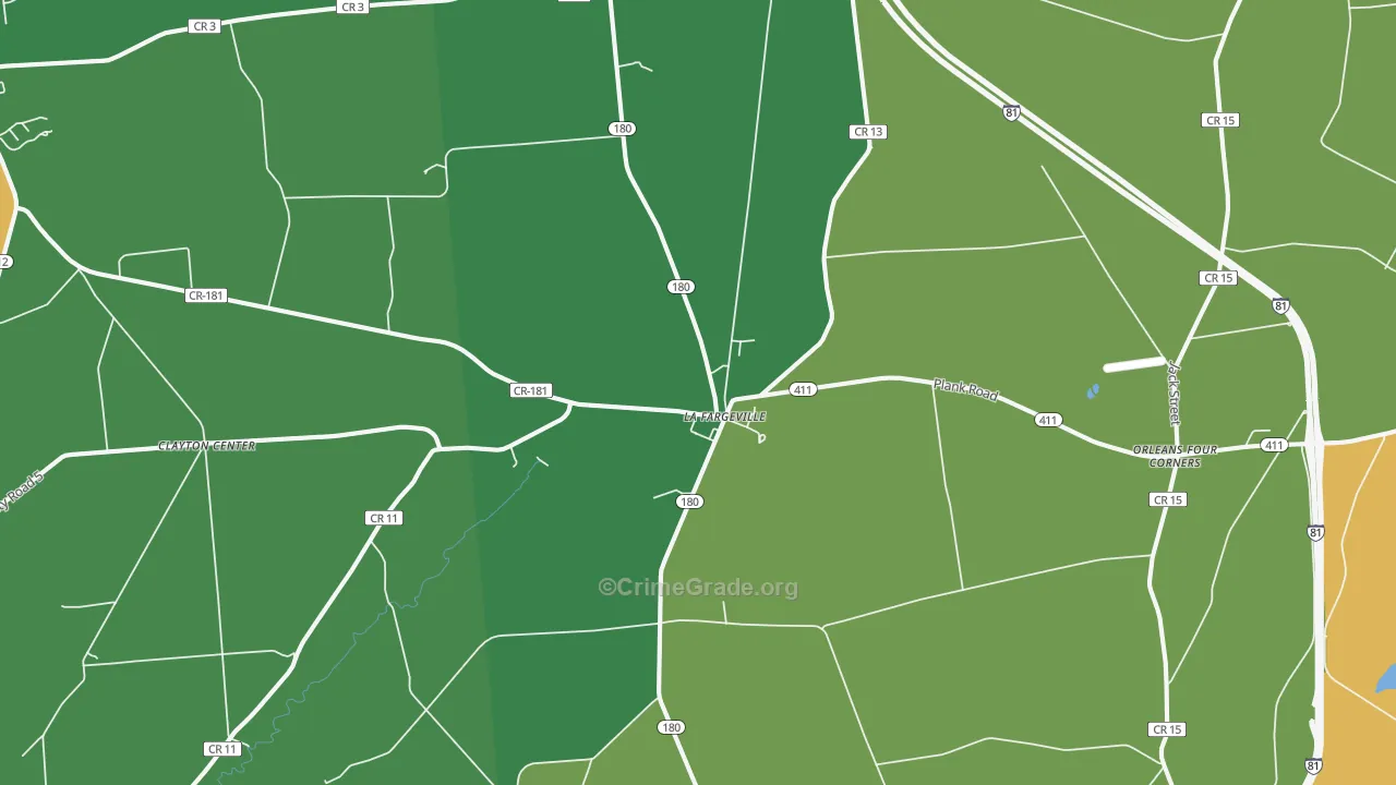 La Fargeville, NY Map of Assault Rates