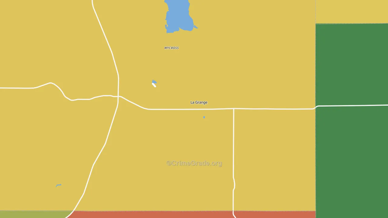 La Grange, WY Map of Assault Rates