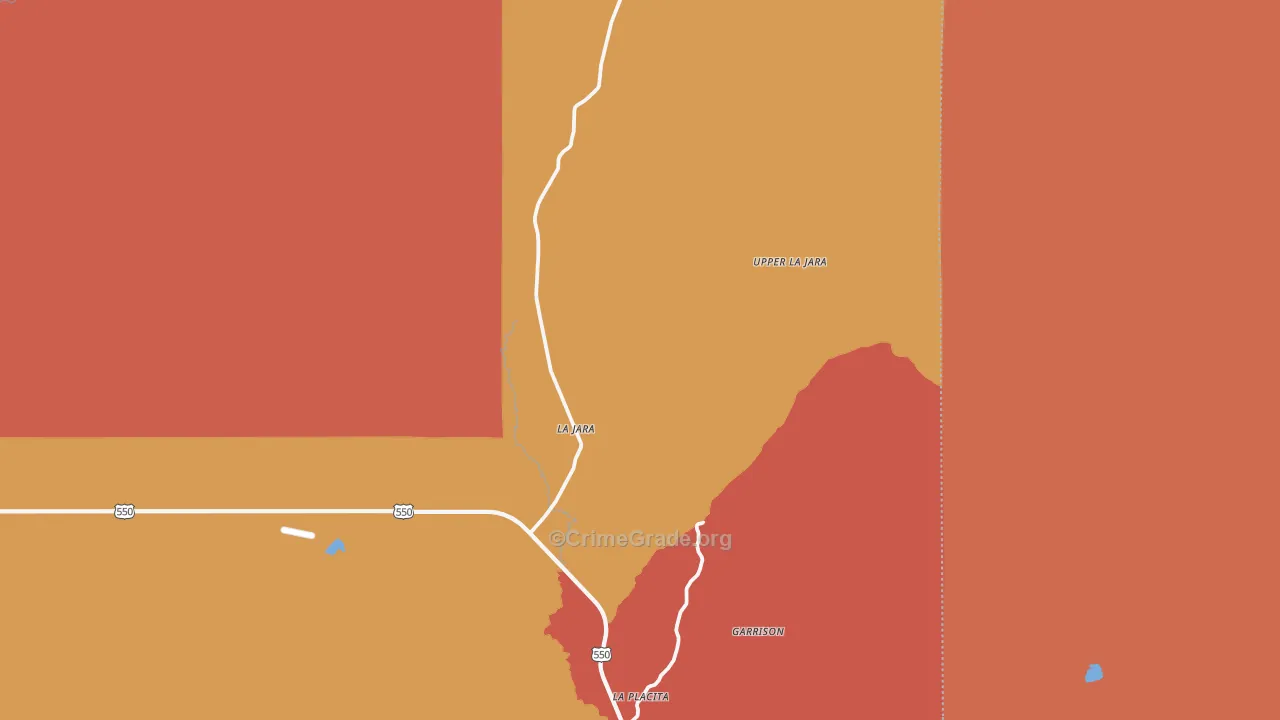 La Jara, NM Map of Assault Rates