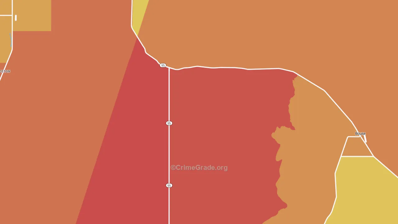 La Paz County, AZ Map of Assault Rates