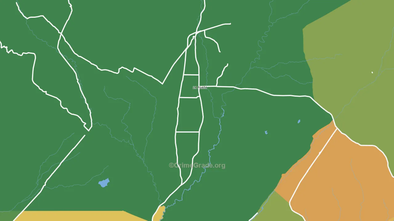 La Plata, NM Map of Assault Rates