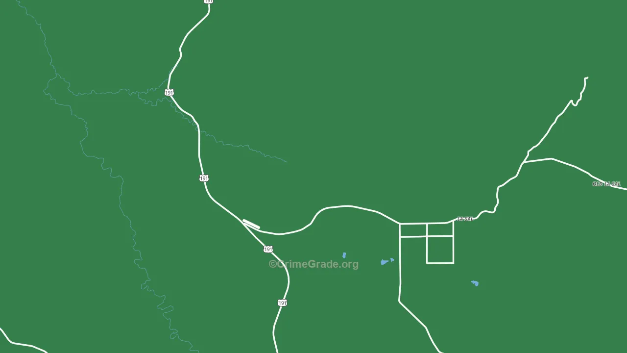 La Sal, UT Map of Assault Rates