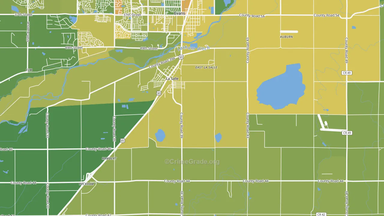 La Salle, CO Map of Assault Rates
