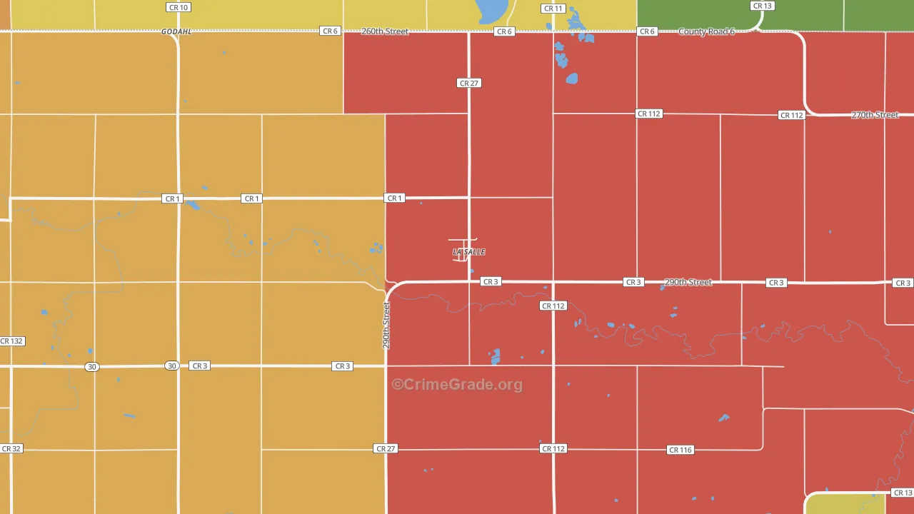 La Salle, MN Map of Assault Rates