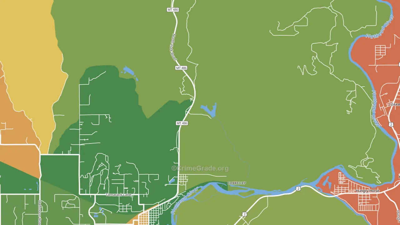 La Salle, MT Map of Assault Rates