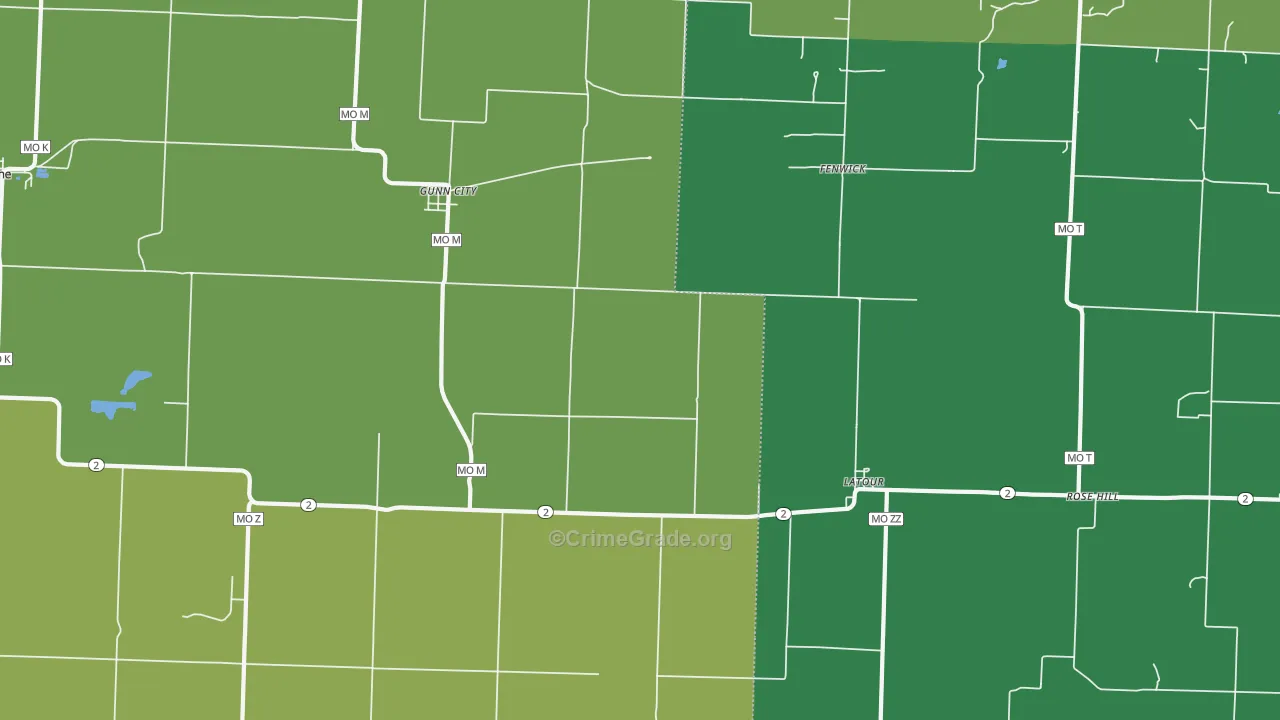 La Tour, MO Map of Assault Rates