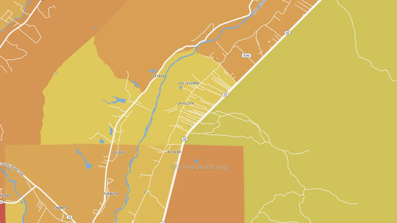 La Villita, NM Map of Assault Rates