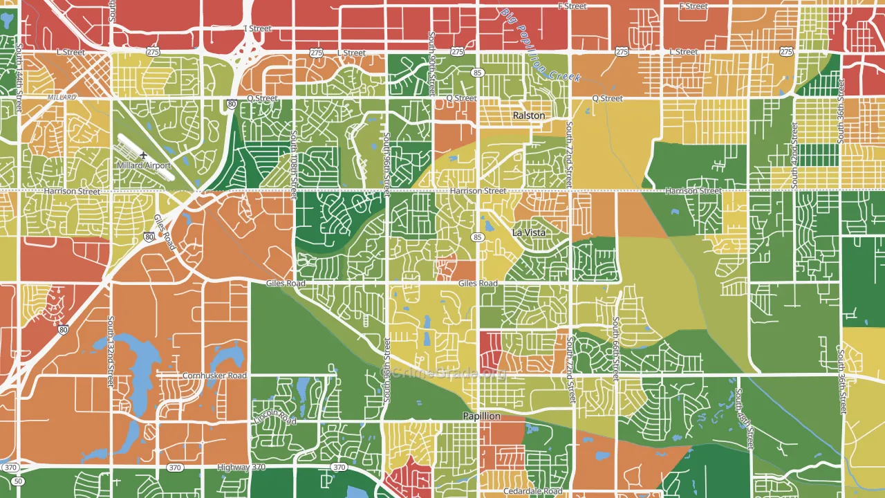 La Vista, NE Map of Assault Rates
