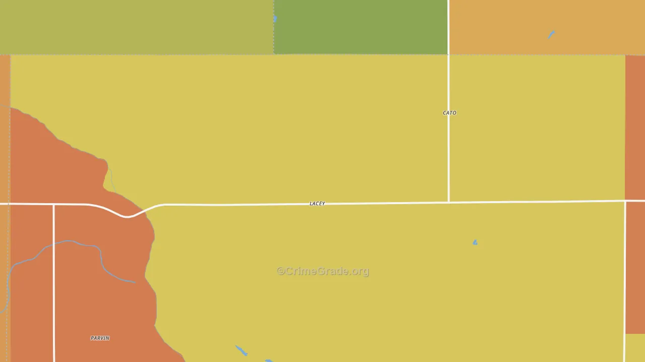 Lacey, OK Map of Assault Rates