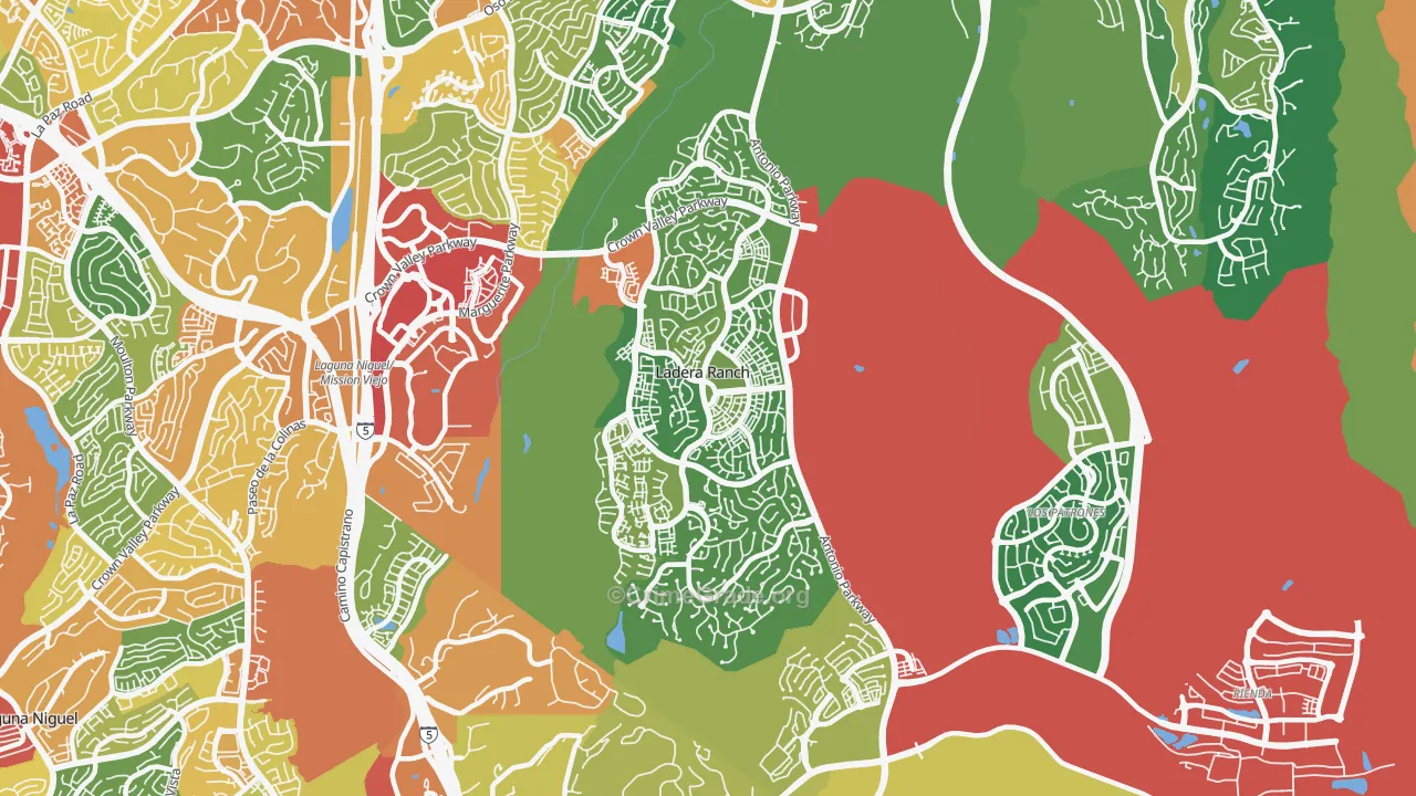 Ladera Ranch, CA Map of Assault Rates