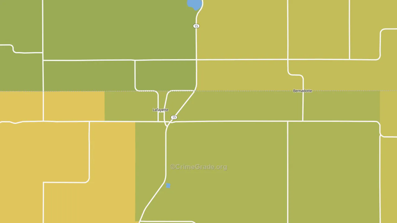 Lafayette, MN Map of Assault Rates