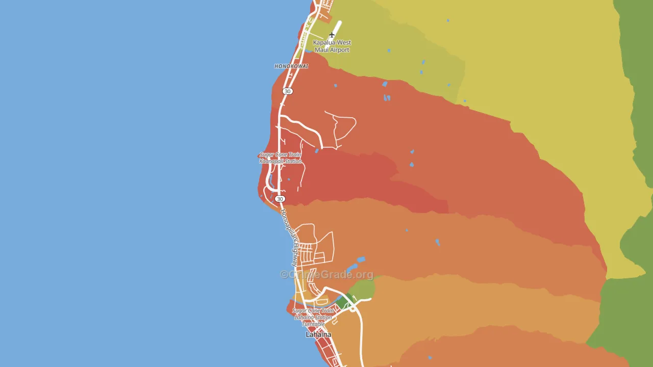 Lahaina, HI Map of Assault Rates
