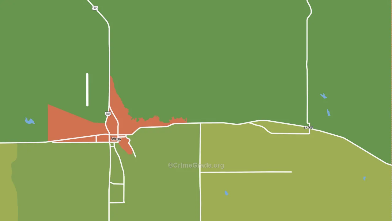 Laird, CO Map of Assault Rates