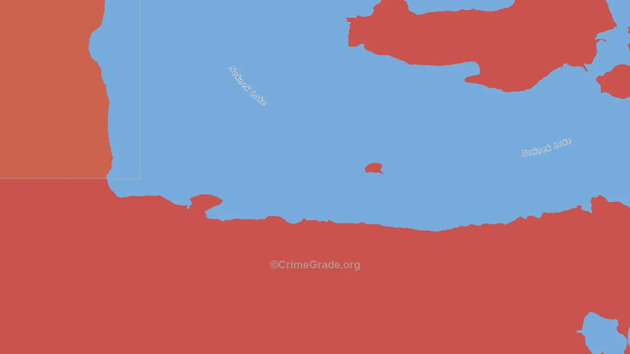 Lake and Peninsula Borough, AK Map of Assault Rates