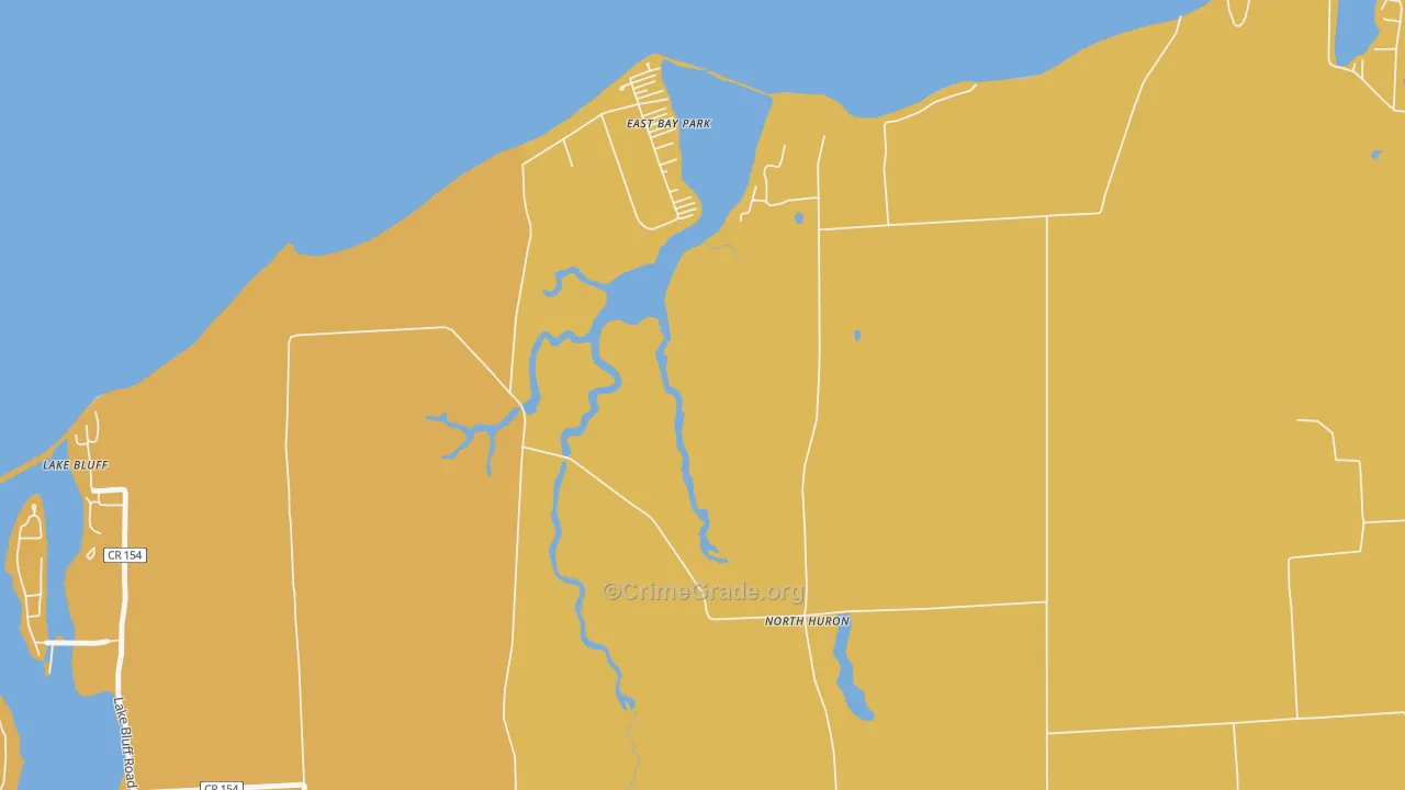 Lake Bluff, NY Map of Assault Rates