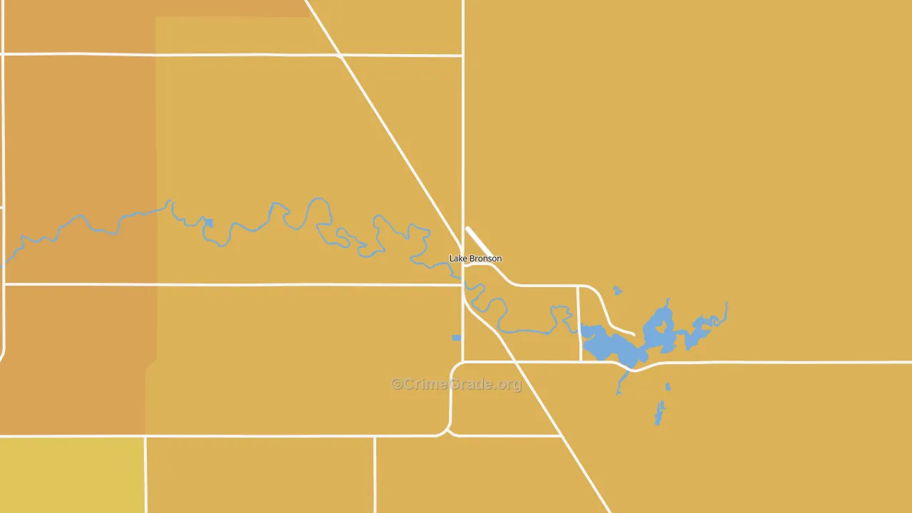 Lake Bronson, MN Map of Assault Rates