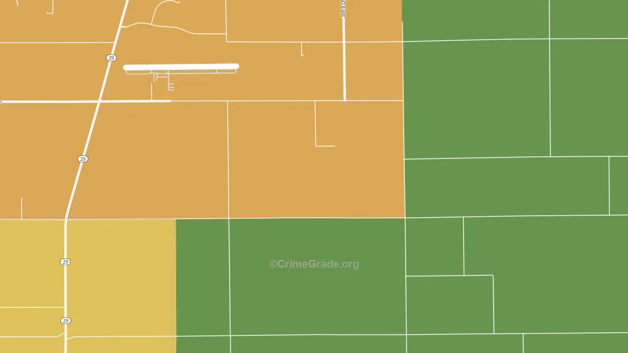 Lake Cicott, IN Map of Assault Rates