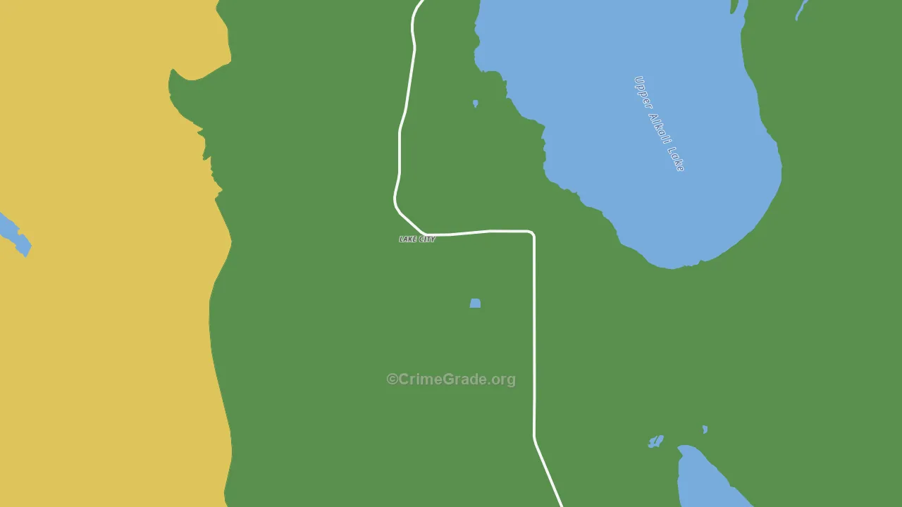 Lake City, CA Map of Assault Rates