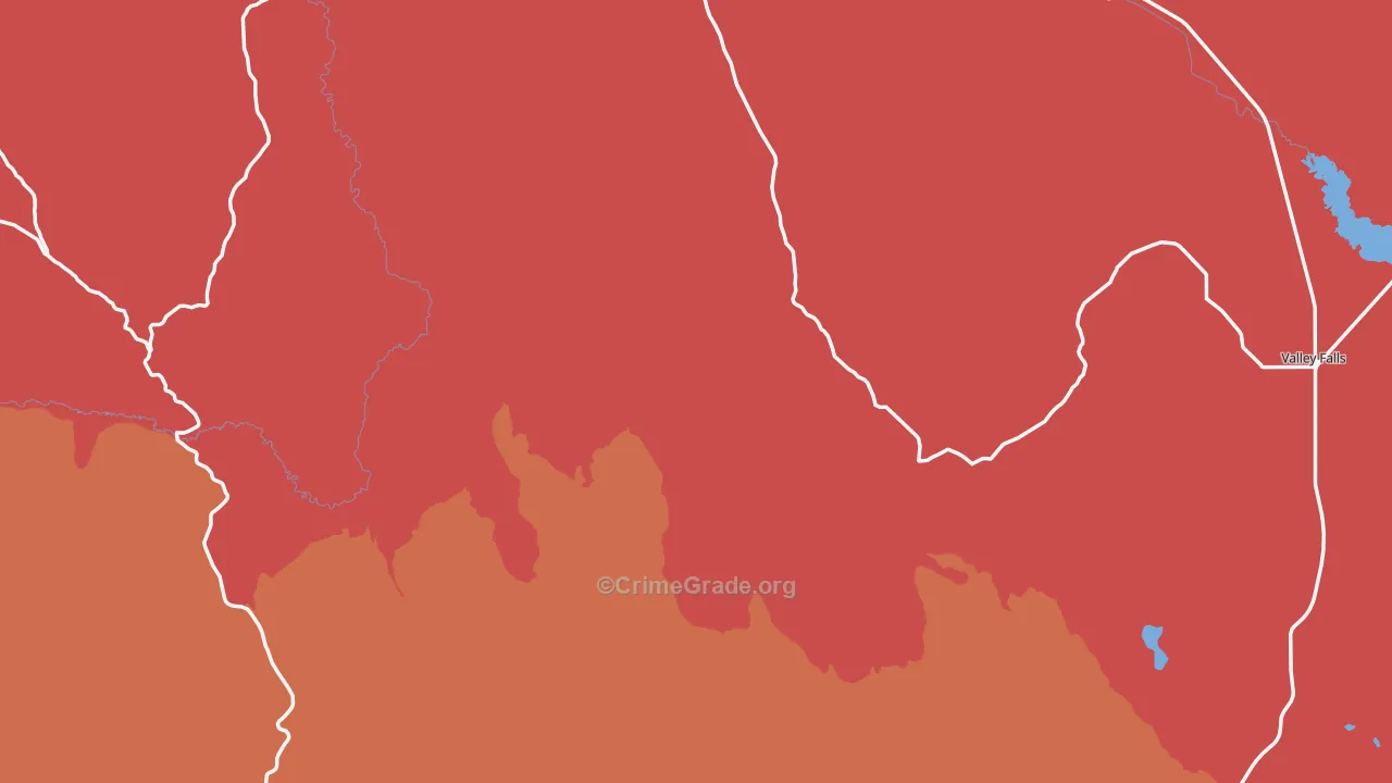 Lake County, OR Map of Assault Rates