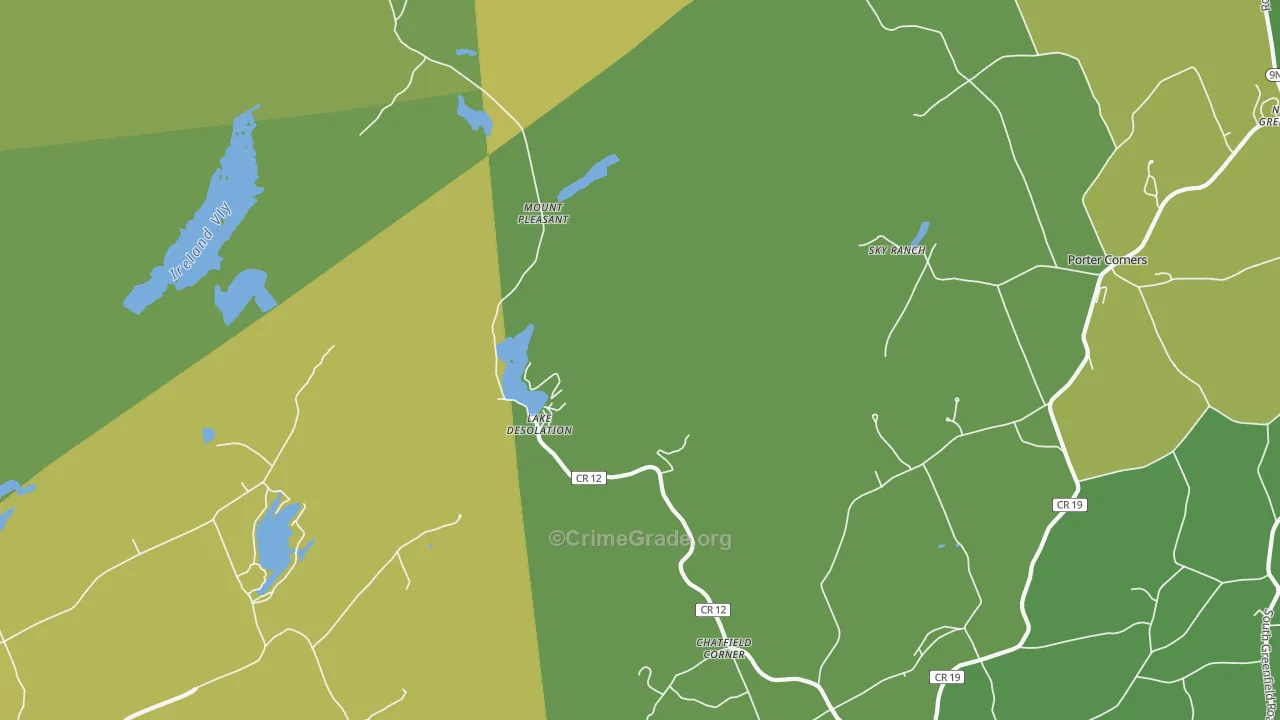 Lake Desolation, NY Map of Assault Rates