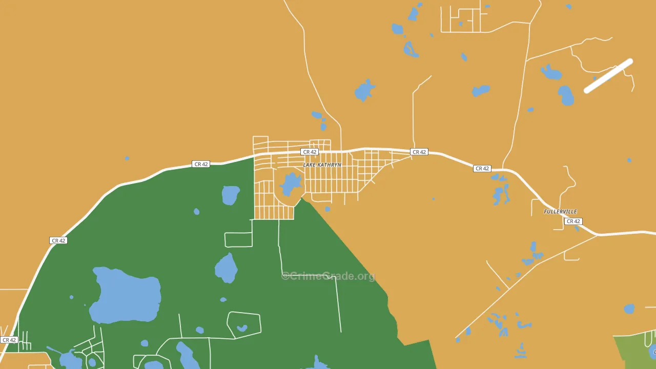Lake Kathryn, FL Map of Assault Rates