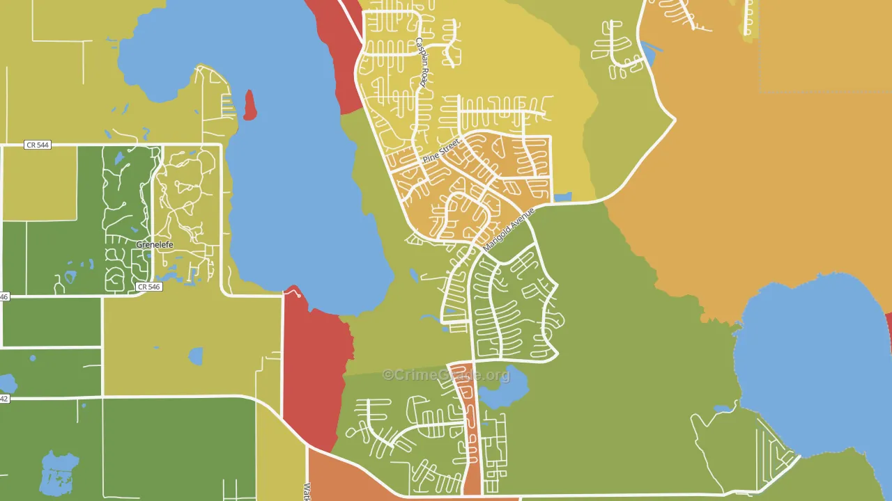 Lake Marion Village, Poinciana, FL Map of Assault Rates