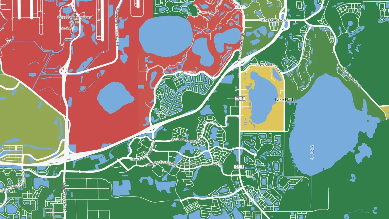 Lake Nona, Orlando, FL Map of Assault Rates