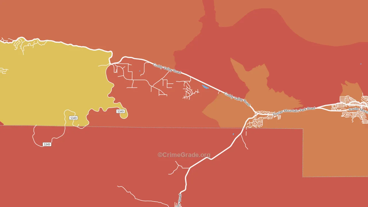 Lake of the Woods, CA Map of Assault Rates