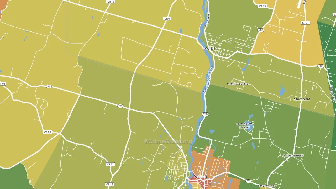 Lake Osiris Colony, NY Map of Assault Rates