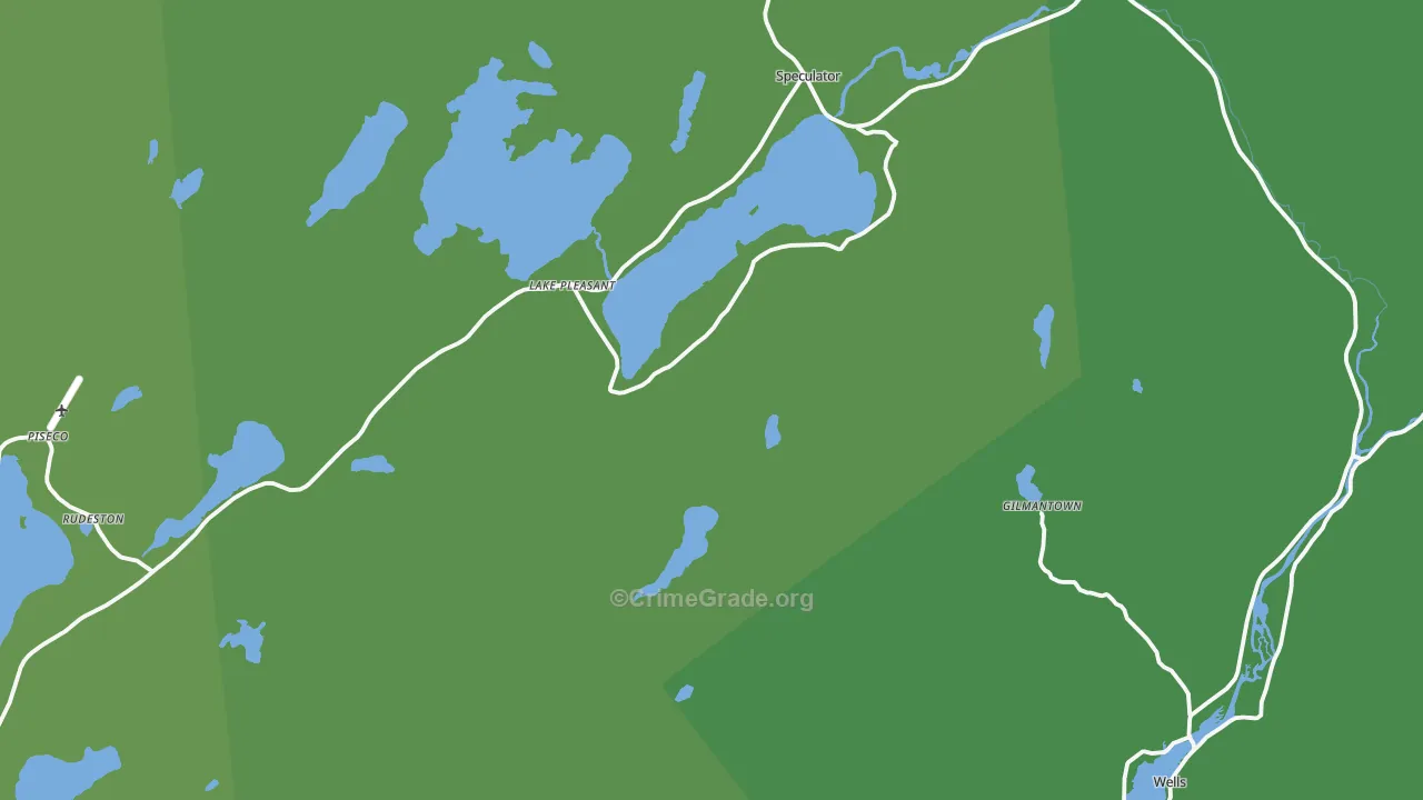 Lake Pleasant, NY Map of Assault Rates