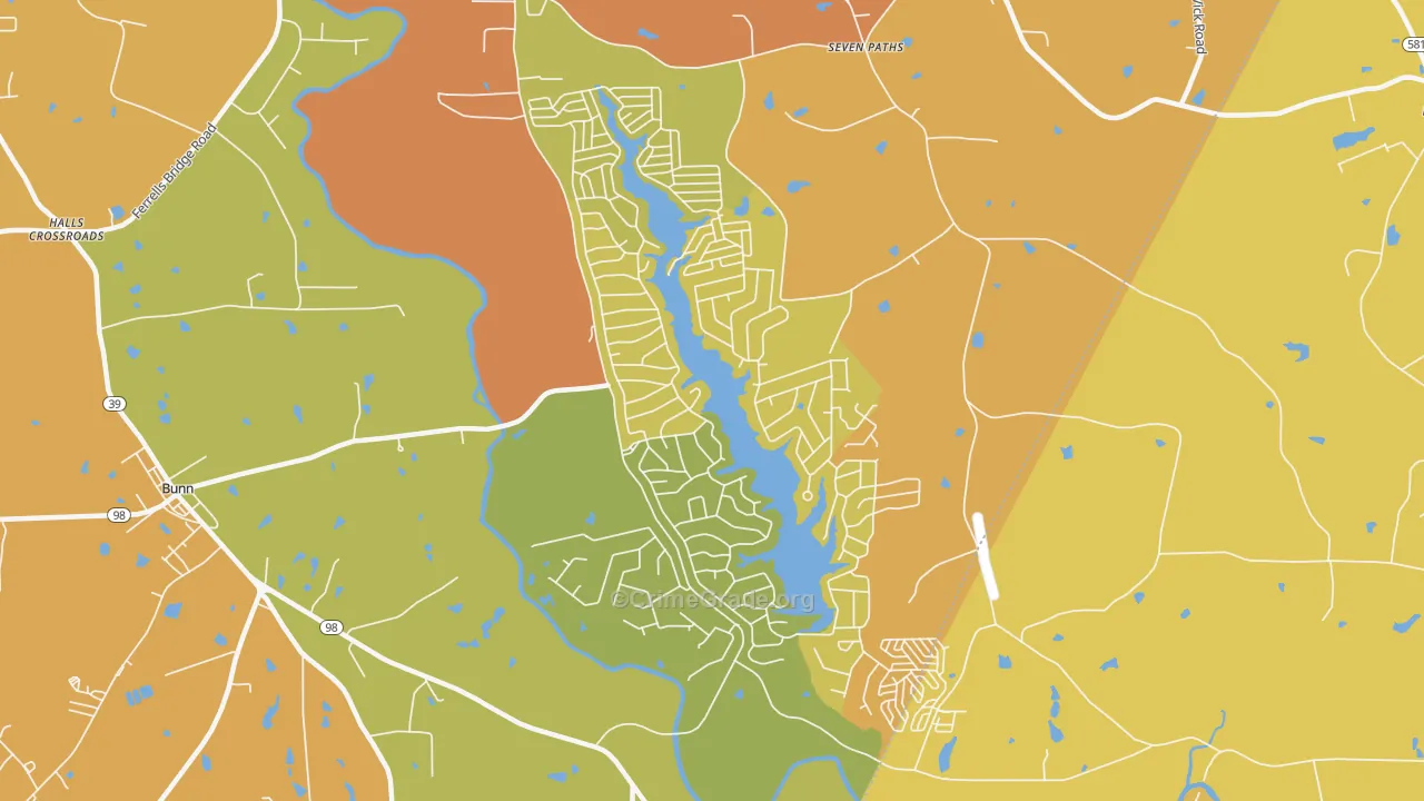 Lake Royale, NC Map of Assault Rates