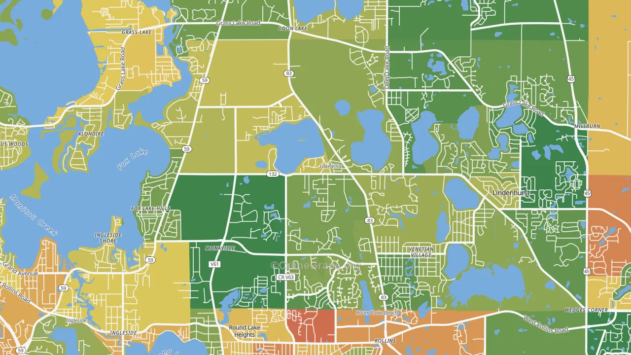 Lake Villa, IL Map of Assault Rates