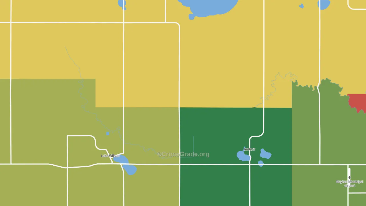 Lake Wilson, MN Map of Assault Rates