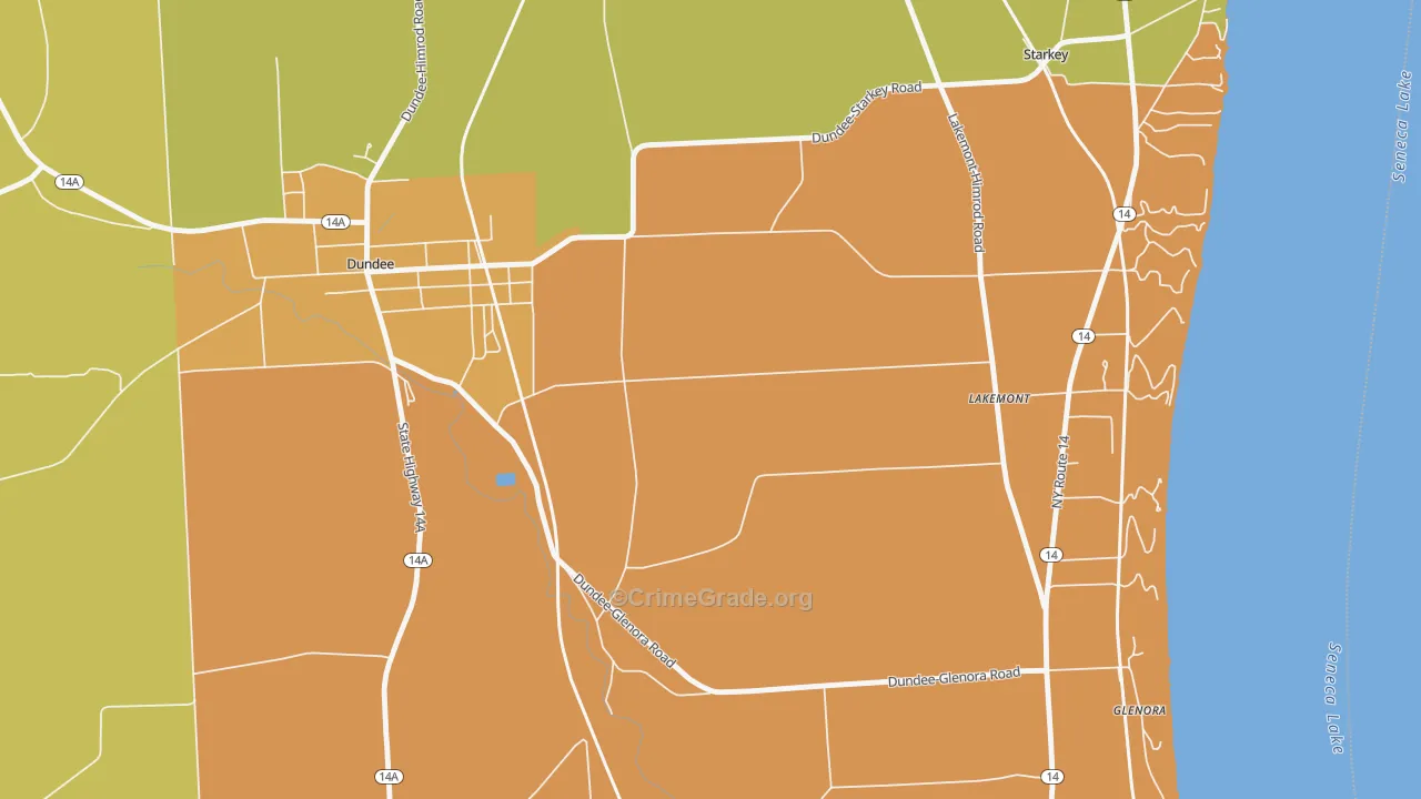 Lakemont, NY Map of Assault Rates