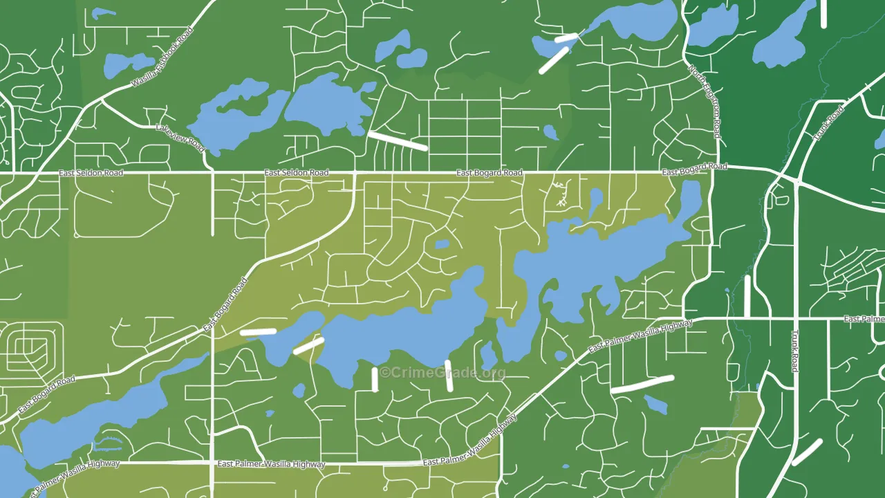 Lakes, AK Map of Assault Rates