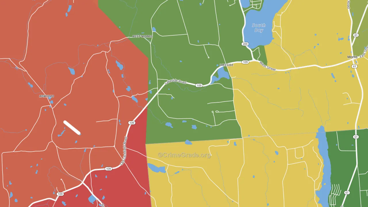 Lakeside, CT Map of Assault Rates