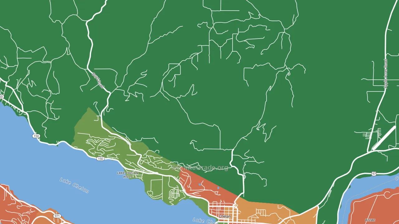 Lakeside, WA Map of Assault Rates