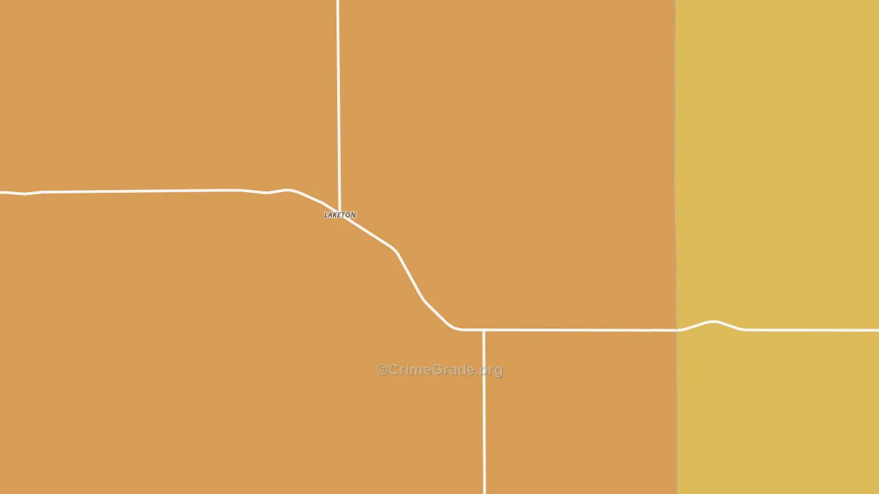 Laketon, TX Map of Assault Rates