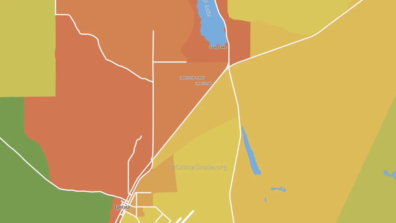 Lakeview Park, WA Map of Assault Rates