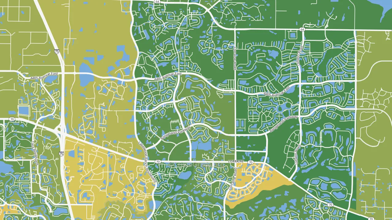 Lakewood Ranch, Bradenton, FL Map of Assault Rates