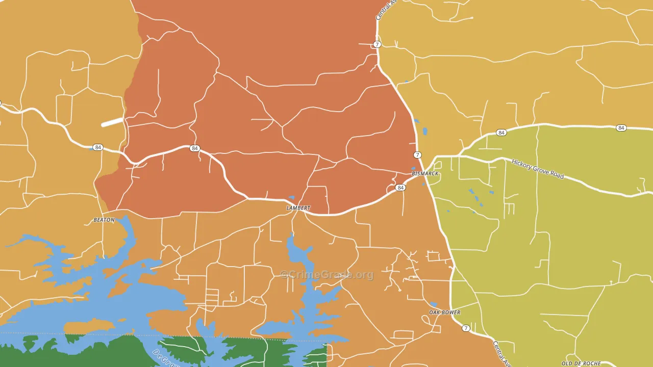 Lambert, AR Map of Assault Rates