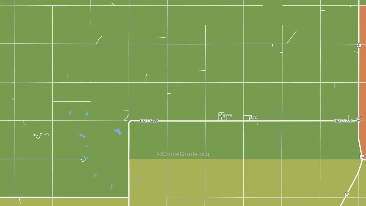 Lambert, OK Map of Assault Rates