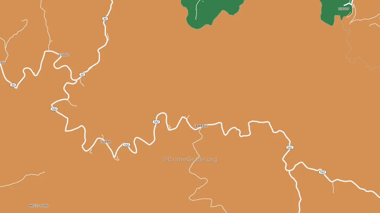 Lambric, KY Map of Assault Rates