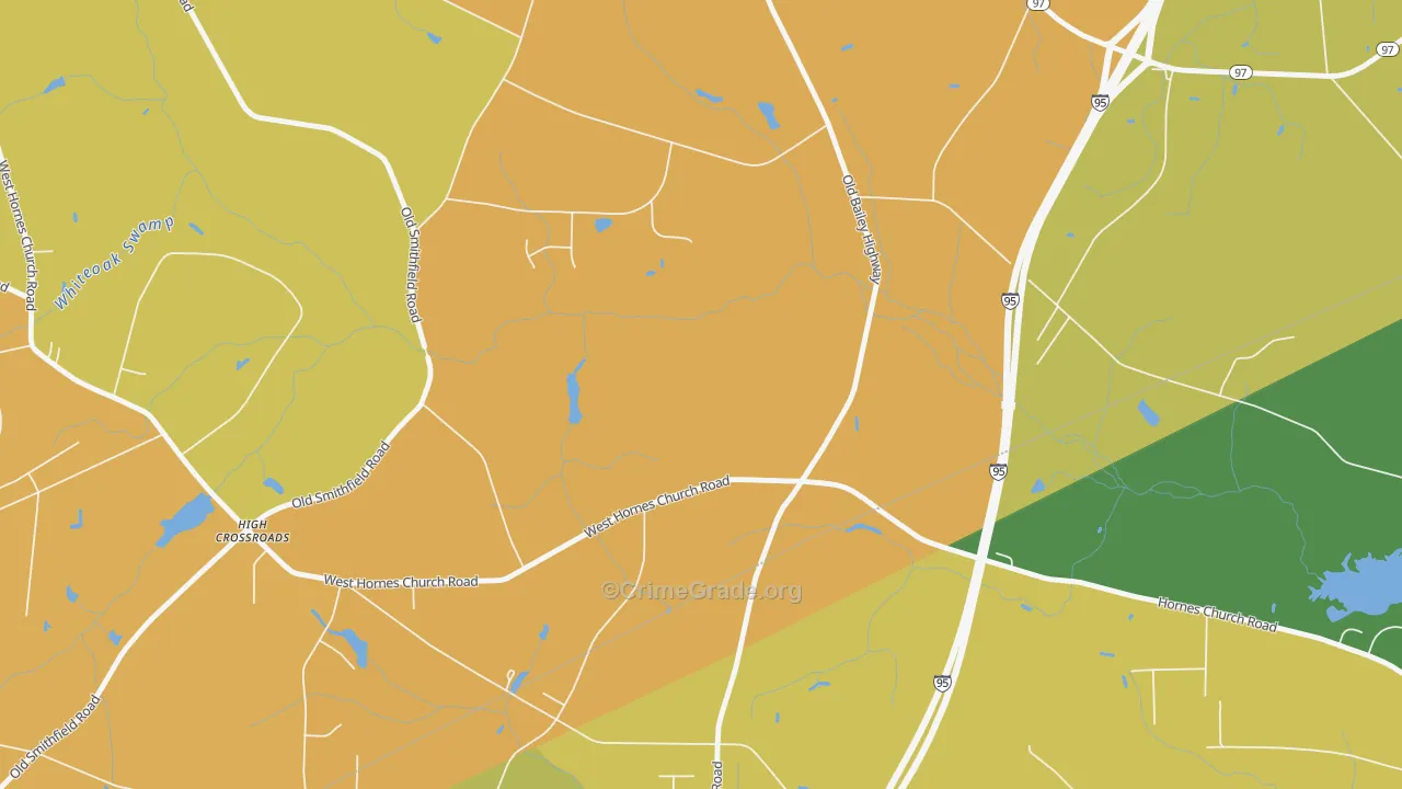 Lamm, NC Map of Assault Rates