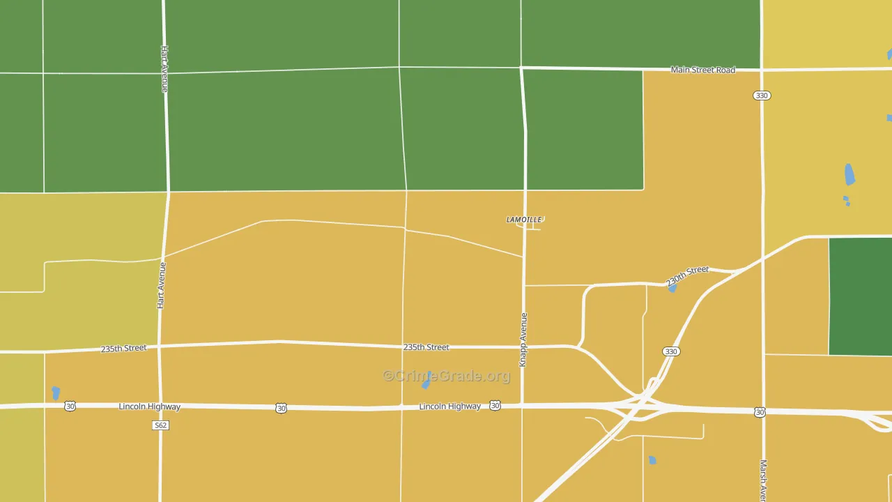LaMoille, IA Map of Assault Rates